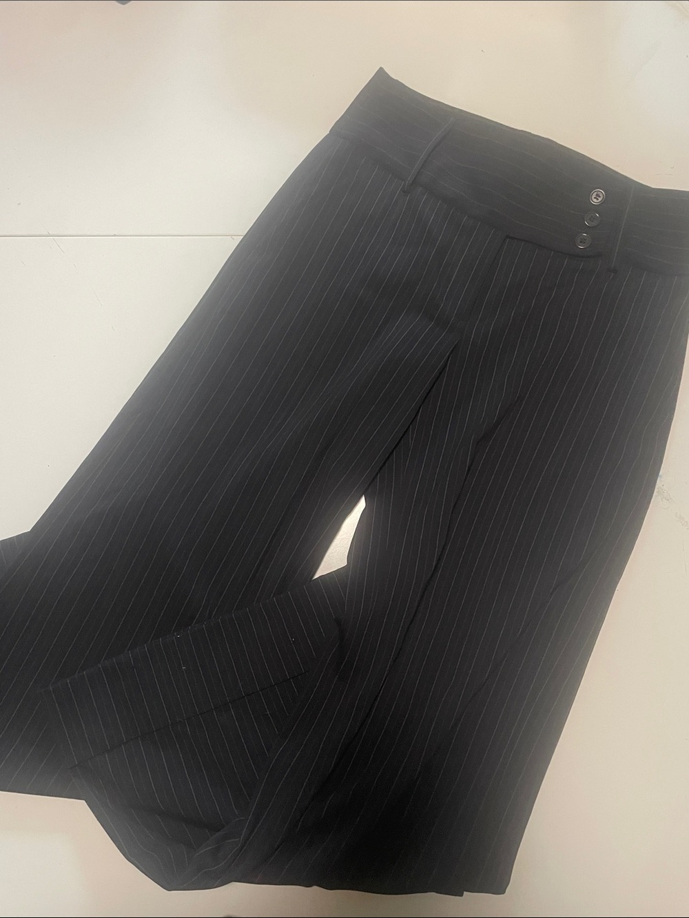 BCBGMaxAzria Black Pinstripe Trousers